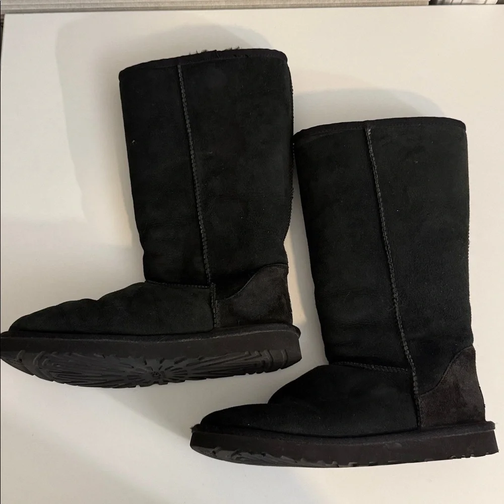 UGG Classic Black Tall Boots 8